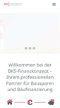 Mobile Screenshot of bks-finanzkonzept.de